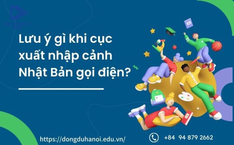 lưu ý khi cục xuất nhập cảnh Nhật Bản gọi điện