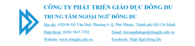 Thông tin liên hệ Đông Du HCM